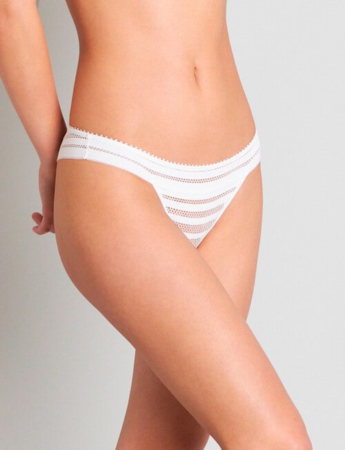 Me By Bendon Morning Lola Thong Brief, White, S-XL product photo View 03 L