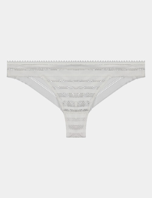 Me By Bendon Morning Lola Thong Brief, White, S-XL product photo View 04 L