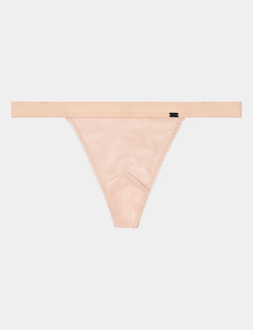 Me By Bendon Risette Thong Brief, Cameo Rose & Shell, S-XL product photo View 05 L