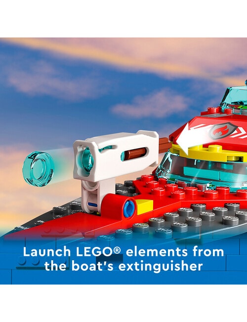 LEGO City Fire Rescue Boat, 60373 product photo View 05 L