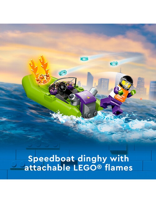 LEGO City Fire Rescue Boat, 60373 product photo View 06 L