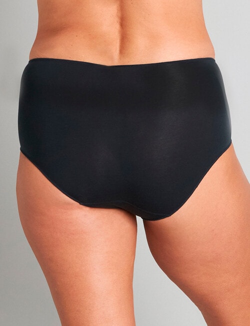 Bendon Au Naturel Rise Brief, Black, S-2XL product photo View 02 L