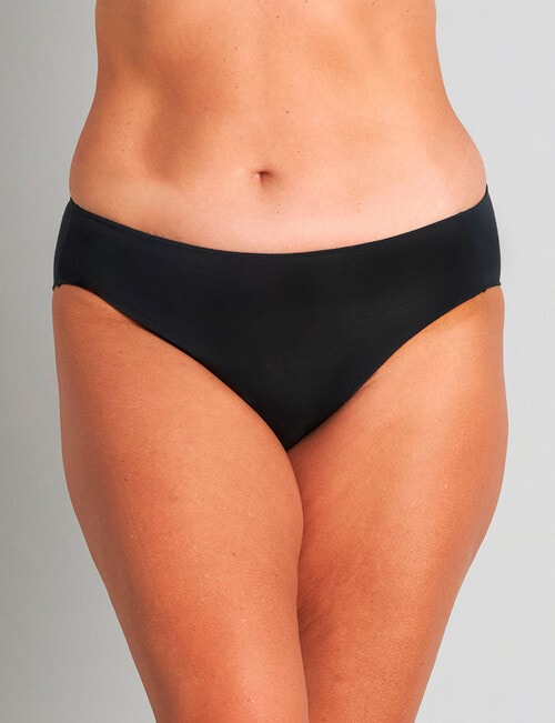 Bendon Au Naturel High Cut Brief, Black, S-2XL product photo