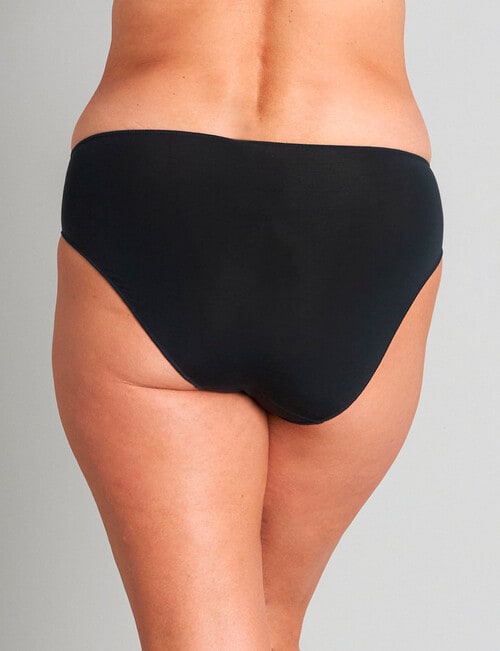 Bendon Au Naturel High Cut Brief, Black, S-2XL product photo View 02 L