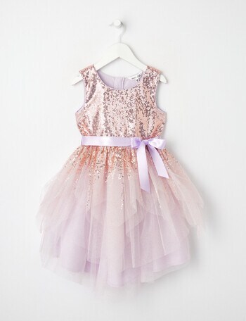 Mac & Ellie Formal Sequin Tulle Dress, Lavender product photo