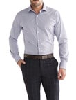 Van Heusen Mini Check Long Sleeve Tailored Shirt, Brown product photo View 02 S