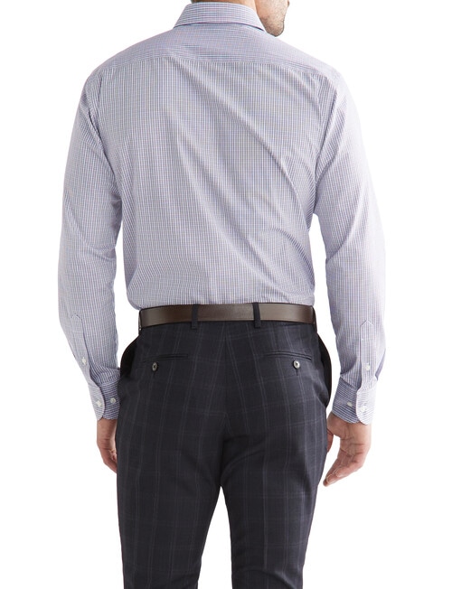 Van Heusen Mini Check Long Sleeve Tailored Shirt, Brown product photo View 03 L