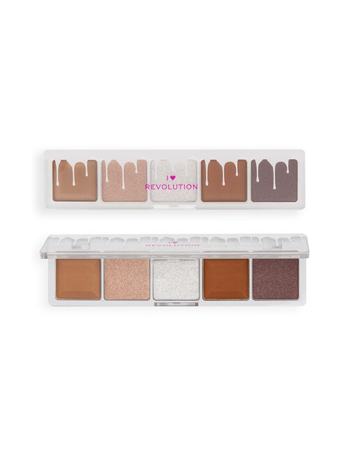 Revolution I Heart Mini Chocolate Shadow Palette, White Vanilla Cream product photo