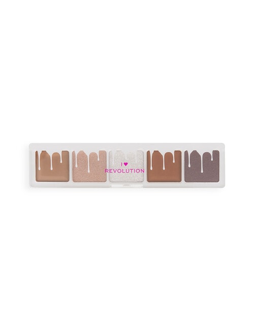 Revolution I Heart Mini Chocolate Shadow Palette, White Vanilla Cream product photo View 03 L