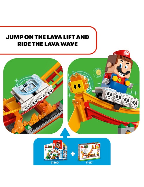 LEGO Super Mario Lava Wave Ride Expansion Set, 71416 product photo View 05 L
