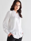 Whistle Long Sleeve Fashion Blouse, Ivory product photo View 05 S