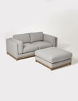 LUCA Furniture Venice Fabric 2.5 Seater Sofa, Grey product photo View 07 S