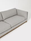 LUCA Venice Fabric 3.5 Seater Sofa, Grey product photo View 04 S