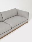 LUCA Furniture Venice Fabric 3.5 Seater Sofa, Grey product photo View 04 S
