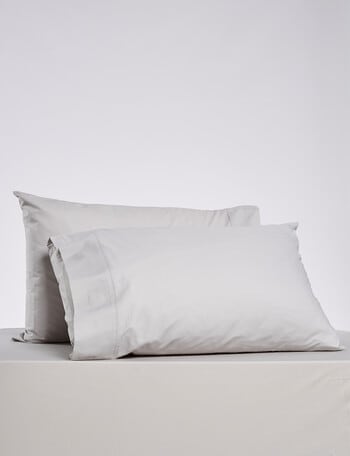 Haven 225TC Cotton Rich Standard Pillowcase Pair, Silver product photo