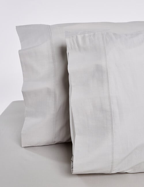 Haven 225TC Cotton Rich Standard Pillowcase Pair, Silver product photo View 02 L
