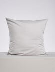 Haven 225TC Cotton Rich Euro Pillowcase, Silver product photo