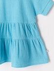 Teeny Weeny Rib Dress, Aqua product photo View 02 S