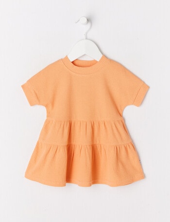 Teeny Weeny Rib Dress, Peach product photo