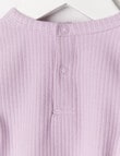 Teeny Weeny Rib Short-Sleeve Tee, Purple Lilac product photo View 02 S