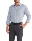 Van Heusen Mid Check Long Sleeve Classic Shirt, Brown product photo View 02 S