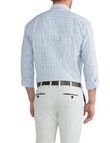 Van Heusen Large Check Long Sleeve Classic Shirt, Blue product photo View 03 S