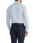 Van Heusen Mid Check Long Sleeve Tailored Shirt, Blue product photo View 03 S