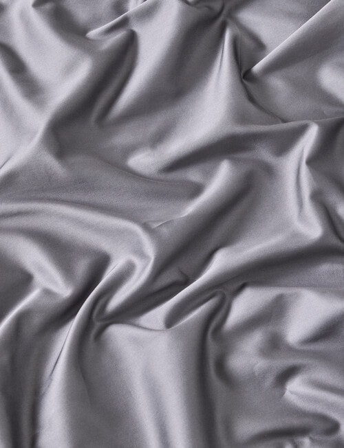 Kate Reed Lowell 500TC Sateen Fitted Sheet, Charcoal product photo View 02 L
