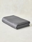 Kate Reed Lowell 500TC Sateen Fitted Sheet, Charcoal product photo View 03 S