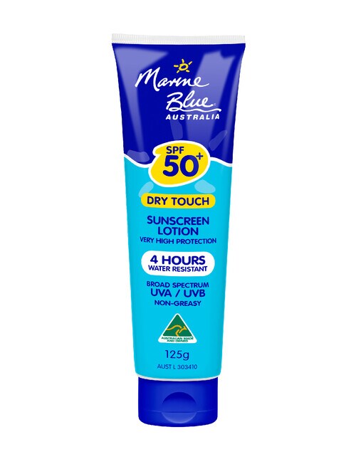 Marine Blue SPF50 Dry Touch Sunscreen Lotion, 125g product photo