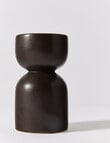 M & Co Rip Candle Stick Holder, Small, Meteorite product photo View 03 S