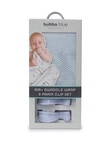 Bubba Blue Air+ Bamboo Wrap & Pram Clip Set, Blue Cloud product photo View 04 S
