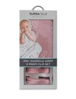 Bubba Blue Air+ Bamboo Wrap & Pram Clip Set, Pink Heart product photo View 04 S