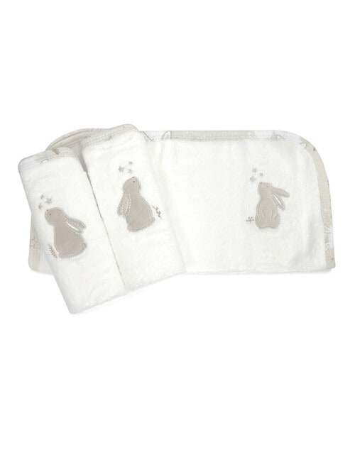 Bubba Blue Face Washers, 3-Pack, Bunny Dream product photo View 02 L