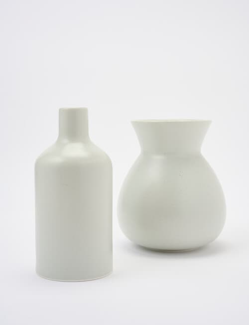 M&Co Form Vase, Fog, 18.5cm product photo View 04 L