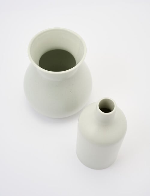 M&Co Form Vase, Fog, 18.5cm product photo View 05 L