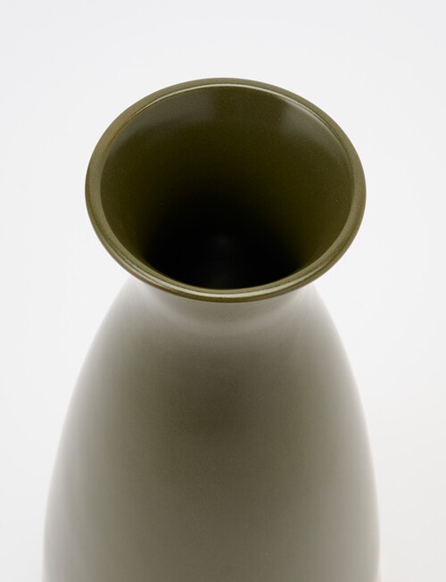 M&Co Form Vase, Olive, 22cm product photo View 03 L