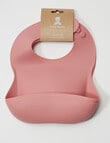Teeny Weeny Silicone Bib, 2-Pack, Rose product photo View 02 S