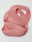 Teeny Weeny Silicone Bib, 2-Pack, Rose product photo View 03 S