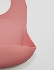Teeny Weeny Silicone Bib, 2-Pack, Rose product photo View 05 S