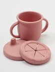 Teeny Weeny Silicone Sippy & Snack Cup, Rose product photo