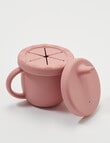 Teeny Weeny Silicone Sippy & Snack Cup, Rose product photo View 04 S