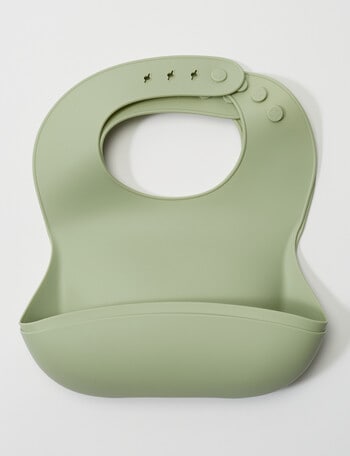 Teeny Weeny Silicone Bib, 2-Pack, Mint product photo