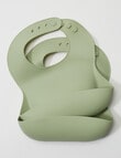 Teeny Weeny Silicone Bib, 2-Pack, Mint product photo View 03 S