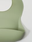 Teeny Weeny Silicone Bib, 2-Pack, Mint product photo View 05 S