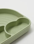 Teeny Weeny Silicone Plate with Lid & Cutlery, Mint product photo View 05 S