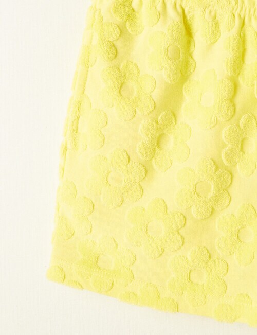Mac & Ellie Cotton Blend Daisy Short, Lemon Shorts