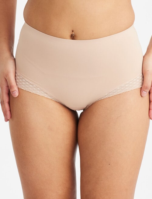 Nancy Ganz Revive Lace Waist Brief Warm, Taupe product photo