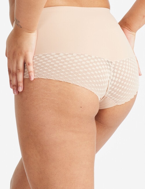 Nancy Ganz Revive Lace Waist Brief Warm, Taupe product photo View 02 L