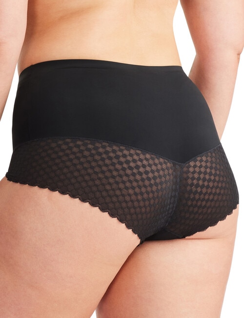 Nancy Ganz Revive Lace Waist Brief, Black product photo View 02 L